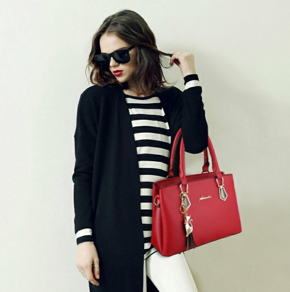 Dreamtale Fashionable 2 In 1 Premium PU Leather Women Handbag