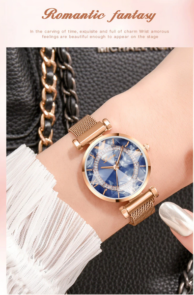 [Bundle for 2 @ RM70] [100% Ready Stock] Fantasy Shine Pearl Diamond Luxury Magnetic Women Watch