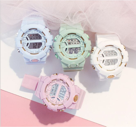 [Bundle for 2 @RM45] [100% Ready Stock] Colourful Multi-Functional Display Unisex Watch