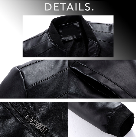 [100% Ready Stock] Stylish Premium Leather Men Jacket