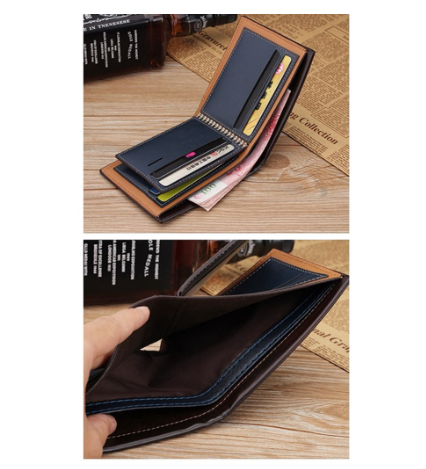 [100% Ready Stock] Premium PU Leather Slim Wallet