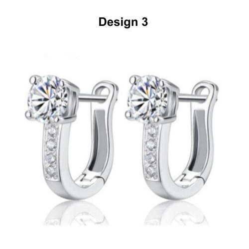 [Buy 2 Earrings Set @ RM40] [Comes With Earring Box] Classic Designed Silver Hoop Earrings