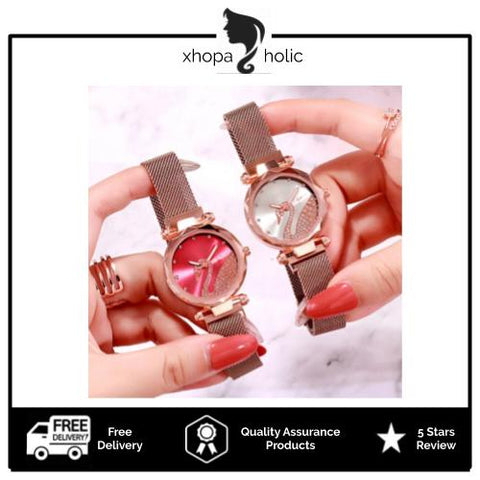 Goose Designed Women Magnetic Watch