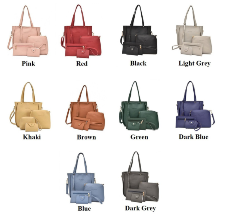 Sandy 4 in 1 Bag Premium Set Women Handbag
