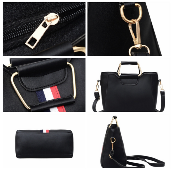 Premium PU Leather Luxury 2 In 1 Fashionable Women Leather Handbag