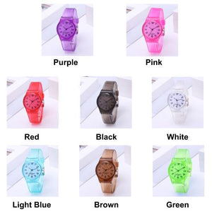 [2 For RM25] [100% Ready Stock] Colorful Jelly Sports Band Unisex Watches