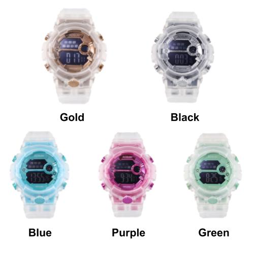 [Bundle For 2 @ RM45] [100% Ready Stock] Multi-Functional Transparent Digital Colourful LED Watch