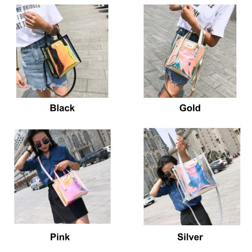 [Bundle for 2 @ RM80] [100% Ready Stock] Casual Korean Inspired Transparent Colourful Women Shoulder Bag
