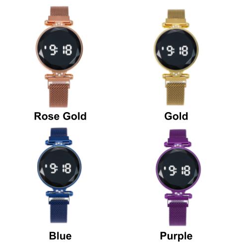 [Bundle For 2 @ RM55] [100% Ready Stock] Luxury LED Touch Screen Magnetic Buckle Women Watch