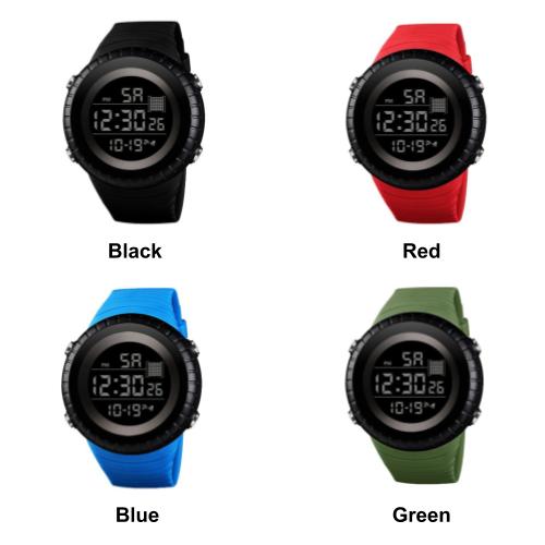 [2 Watches For RM50] [100% Ready Stock] Big Dial Unisex Silicone Strap LED Digital Watch