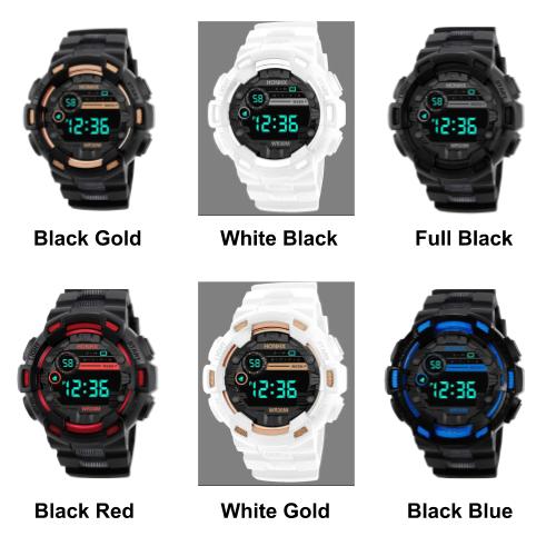 [Bundle for 2 @ RM45] [100% Ready Stock] Stylish Unisex Digital LED Sports Watch