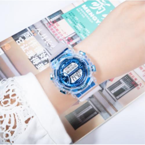 [100% Ready Stock] Transparent Stylish Unisex Multi-Functional LED Watch