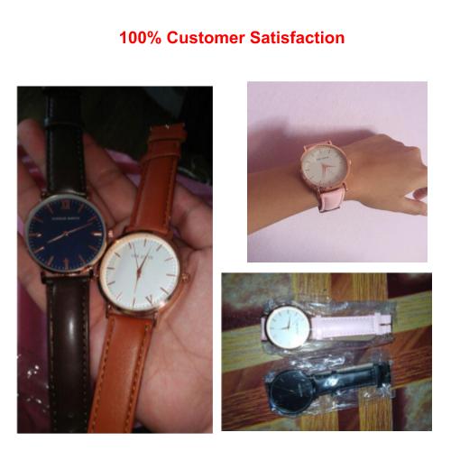 [2 For RM39] [100% Ready Stock] Minimalist Designed Watch Quartz Analog Band Leather Unisex Watch