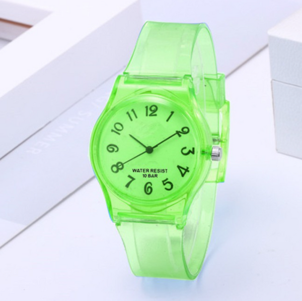 Colorful Jelly Sports Band Unisex Watches