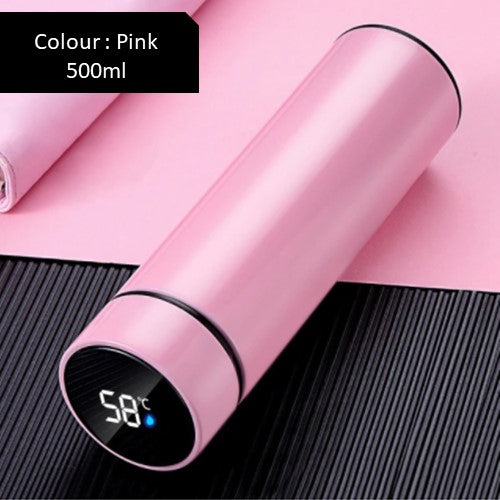 [Buy 2 Water Bottle @ RM45] [100% Ready Stock] Smart LED Temperature Display 500ml Water Bottle Flask