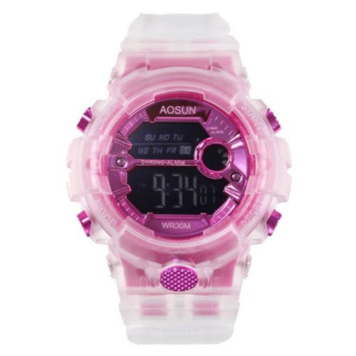 [Bundle For 2 @ RM45] [100% Ready Stock] Multi-Functional Transparent Digital Colourful LED Watch