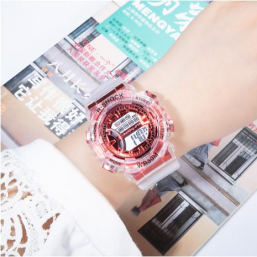 [Bundle For 2 @ RM45] [100% Ready Stock] Transparent Stylish Unisex Multi-Functional LED Watch