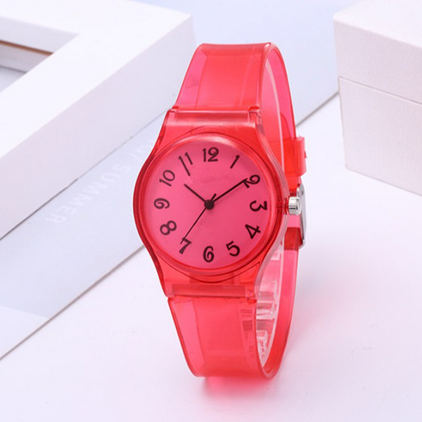 Colorful Jelly Sports Band Unisex Watches