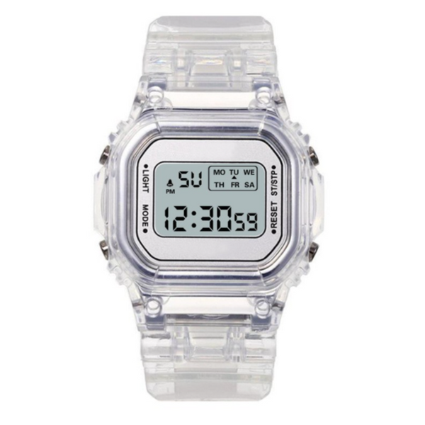 [Buy 2 Watches @ RM35] [100% Ready Stock] Transparent Colourful Unisex Multi-Functional LED Watch