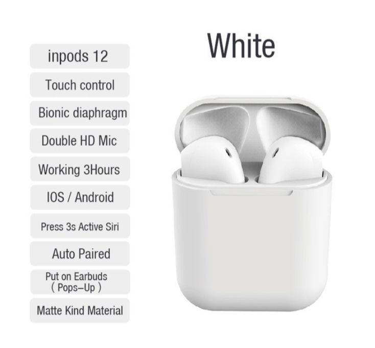 [100% Ready Stock] inPods 12 TWS Wireless Bluetooth Earphone
